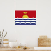 Kiribati vlag poster (Keuken)