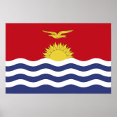 Kiribati vlag poster (Voorkant)
