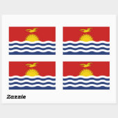 Kiribati-vlag Rechthoekige Sticker (Vel)
