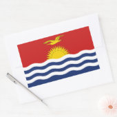 Kiribati-vlag Rechthoekige Sticker (Envelop)