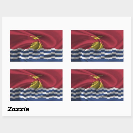 Kiribati-vlag Rechthoekige Sticker (Vel)