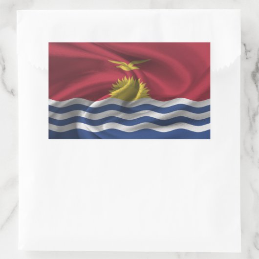 Kiribati-vlag Rechthoekige Sticker (Tas)