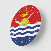 Kiribati-vlag Ronde Klok (Hoek)