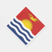 Kiribati vlag servet (Hoek)