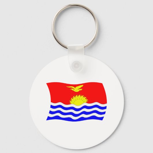Kiribati Vlag Sleutelhanger (Voorkant)