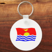 Kiribati Vlag Sleutelhanger (Voorkant)