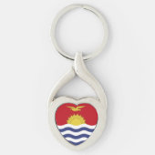 Kiribati vlag sleutelhanger (Voorkant)
