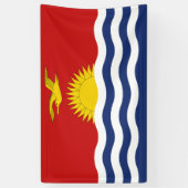 Kiribati-vlag Spandoek (Verticaal)