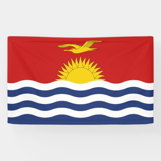 Kiribati-vlag Spandoek (Horizontaal)
