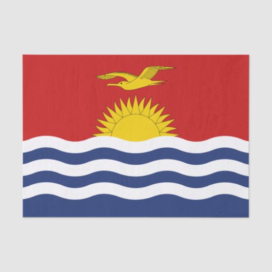 Kiribati-vlag Tissuepapier (Voorkant)