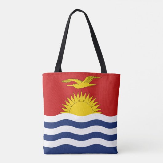 Kiribati-vlag Tote Bag (Achterkant)