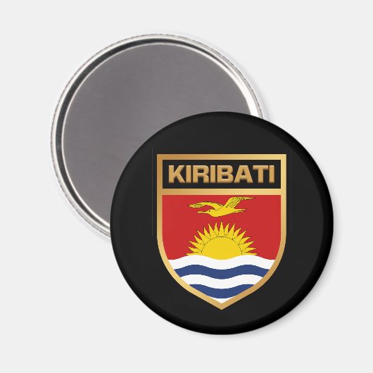 Kiribati-vlaggenschip Magneet (Voorkant / Achterkant)