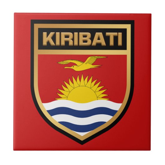 Kiribati-vlaggenschip Tegeltje (Voorkant)
