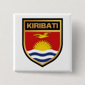 Kiribati-vlaggenschip Vierkante Button 5,1 Cm (Voorkant)