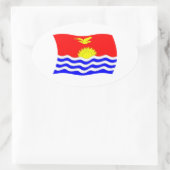 Kiribati Vlagsticker Ovale Sticker (Tas)