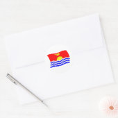 Kiribati Vlagsticker Ronde Sticker (Envelop)
