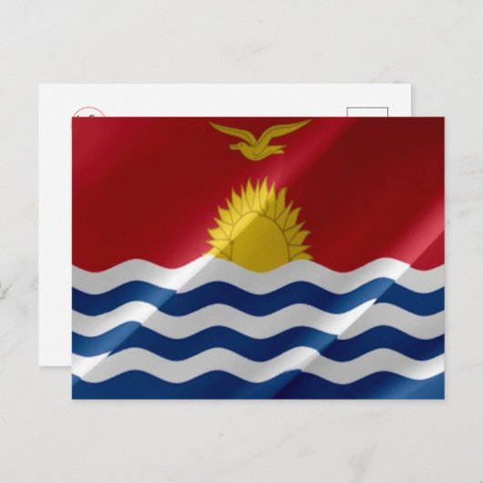 Kiribati - Waving Flag - Briefkaart (Voorkant / Achterkant)