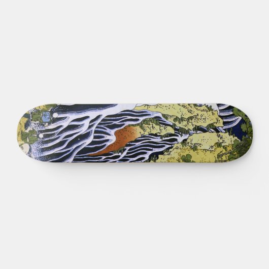 Kirifuri Waterfall Hokusai Japanese Fine Art Skateboard (Horizontaal)