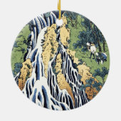 Kirifuri waterval bij de Kurokami-berg Housai Keramisch Ornament (Achterkant)