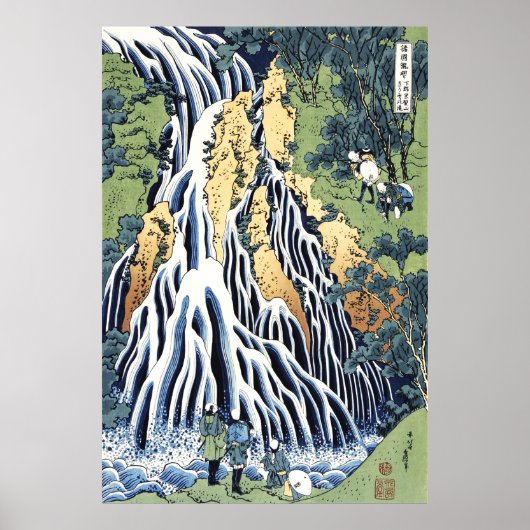 Kirifuri waterval bij de Kurokami-berg Housai Poster (Voorkant)