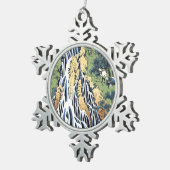 Kirifuri waterval bij de Kurokami-berg Housai Tin Sneeuwvlok Ornament (Rechts)