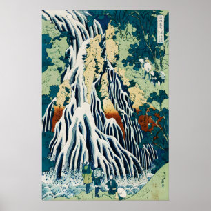 Kirifuri-waterval bij Kurokami Mountain Japans Poster