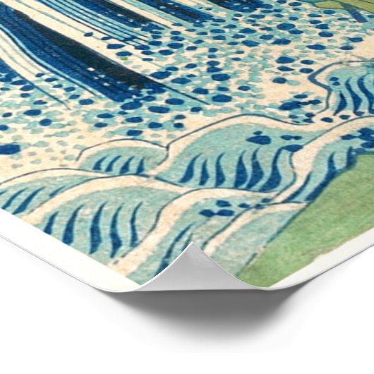 Kirifuri Waterval (Hiroshige) Poster (Hoek)