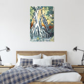 Kirifuri Waterval, Hokusai Canvas Afdruk (Insitu (Slaapkamer))