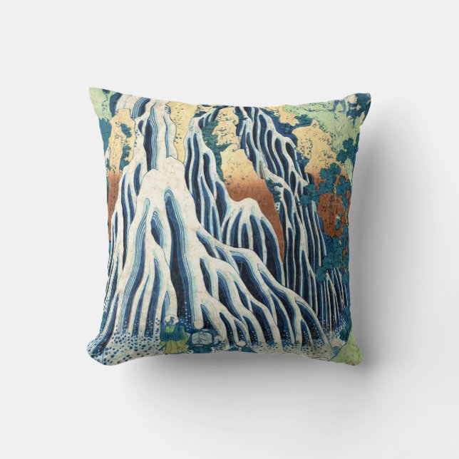 kirifuri waterval in mt kurokami Hokusai ukiyo-e Kussen (Voorkant)