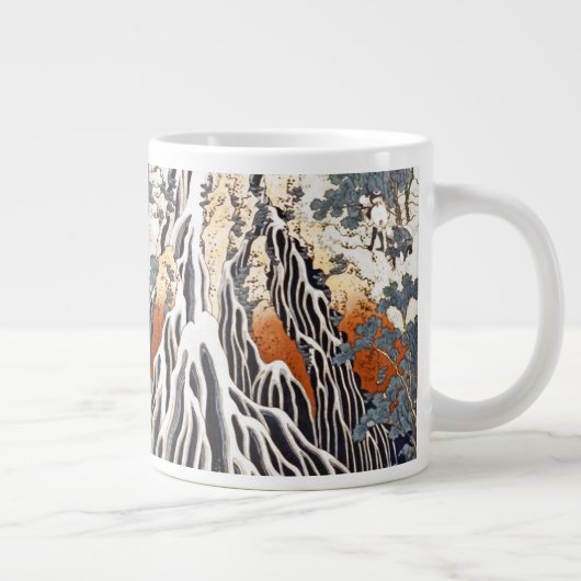 Kirifuri Waterval op Mount Kurokami in Shimotsuke Grote Koffiekop (Rechts)