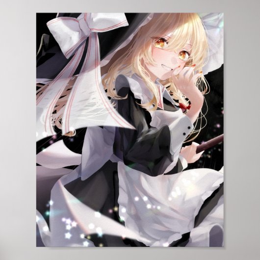 Kirisame Marisa in Black Poster (Voorkant)