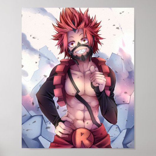 Kirishima Eijiro - BNHA Poster (Voorkant)