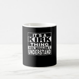 KIRK Achternaam persoonlijke cadeautjes Koffiemok