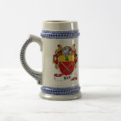 Kirk Coat of Arms Stein - Family Crest Bierpul (Links)