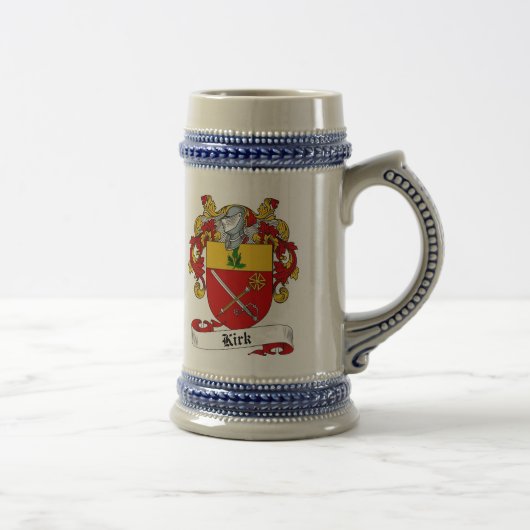 Kirk Coat of Arms Stein - Family Crest Bierpul (Rechts)