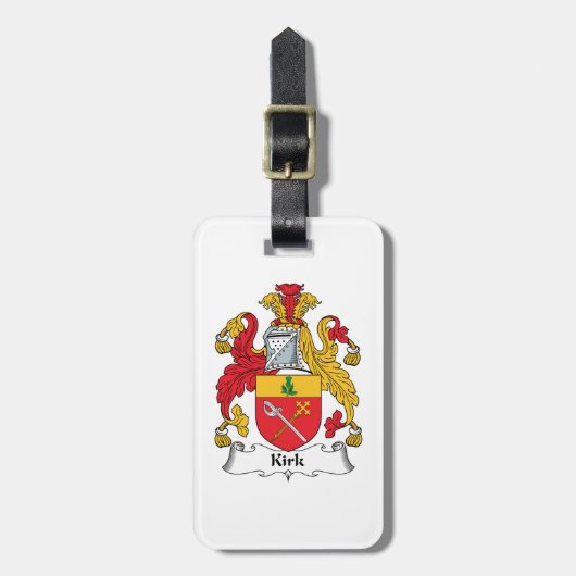 Kirk Family Crest Bagagelabel (Voorkant verticaal)