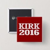 Kirk - Mark Kirk 2016 Vierkante Button 5,1 Cm (Voorkant /achterkant)