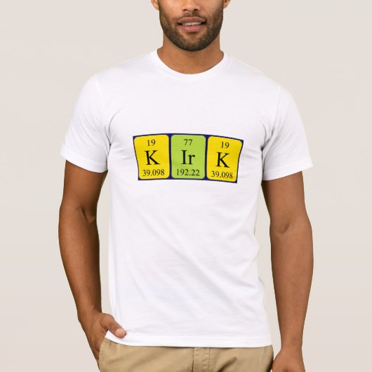 Kirk periodieke lijstnaam shirt (Voorkant)