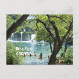 Kirka Waterfall Kroatië Schilderachtig reizen Briefkaart