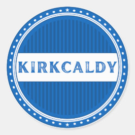 Kirkcaldy City Pride Embleem – Schotse identiteit Ronde Sticker