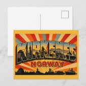 Kirkenes Noorwegen Monument Briefkaart (Voorkant / Achterkant)