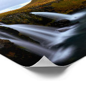 Kirkjufall, ijslandschap poster (Hoek)