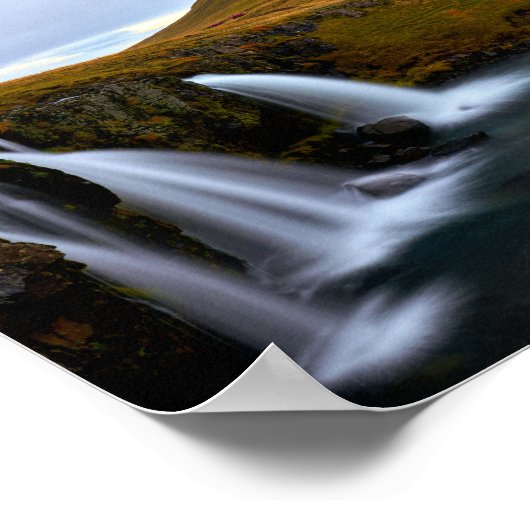 Kirkjufall, ijslandschap poster (Hoek)