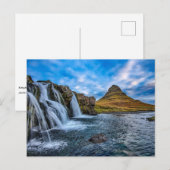 Kirkjufall Mountain, IJsland, Briefkaart (Voorkant / Achterkant)