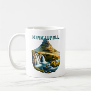 Kirkjufell berg en watervallen IJsland Koffiemok