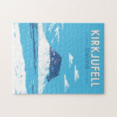 Kirkjufell Iceland Travel Art Vintage Legpuzzel (Horizontaal)