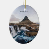Kirkjufell, Kerkberg, IJsland, Keramisch Ornament (Rechts)