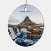 Kirkjufell, Kerkberg, IJsland, Keramisch Ornament (Links)