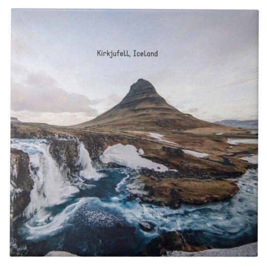 Kirkjufell, Kerkberg, IJsland Tegeltje (Voorkant)