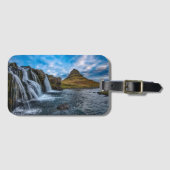 Kirkjufell Mountain, het moderne IJsland Bagagelabel (Voorkant (horizontaal))